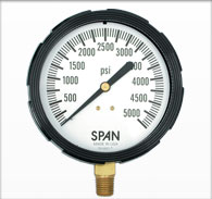 3.5” Span Liquid Filled Pressure Gauge