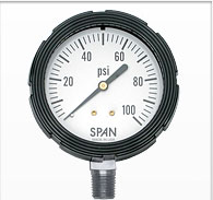 2.5” Span Liquid Filled Pressure Gauge