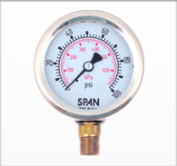 63mm Span Stainless Case Liquid Filled Pressure Gauge
